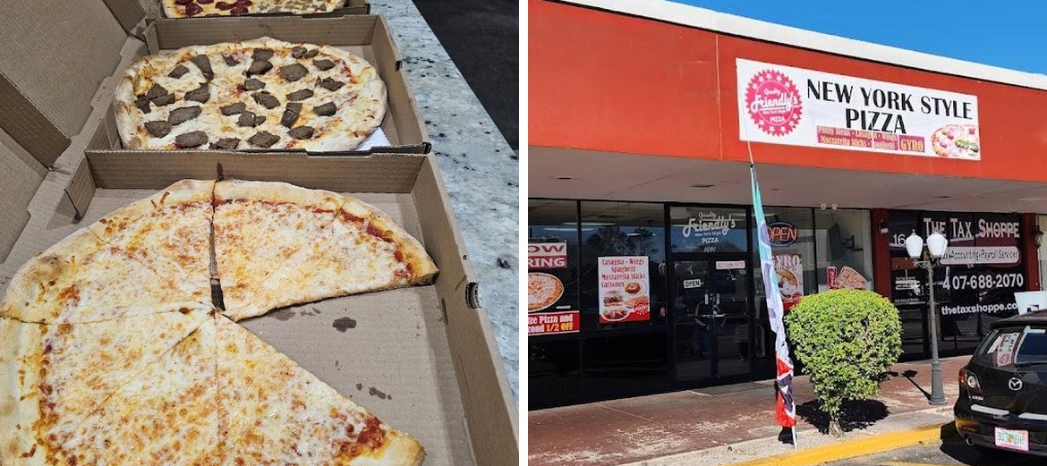 Friendly's Pizza New York Style Menu