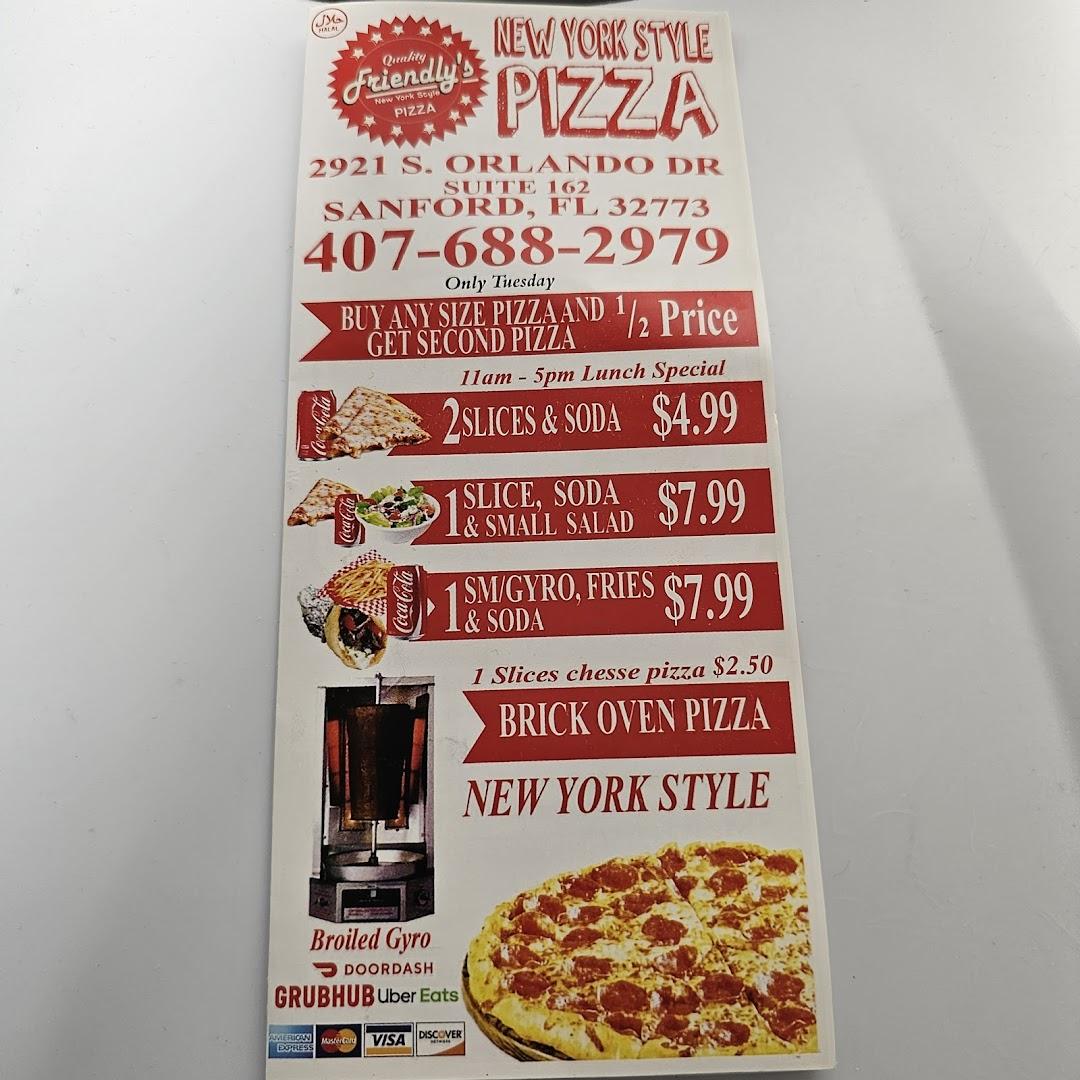Friendly's Pizza New York Style