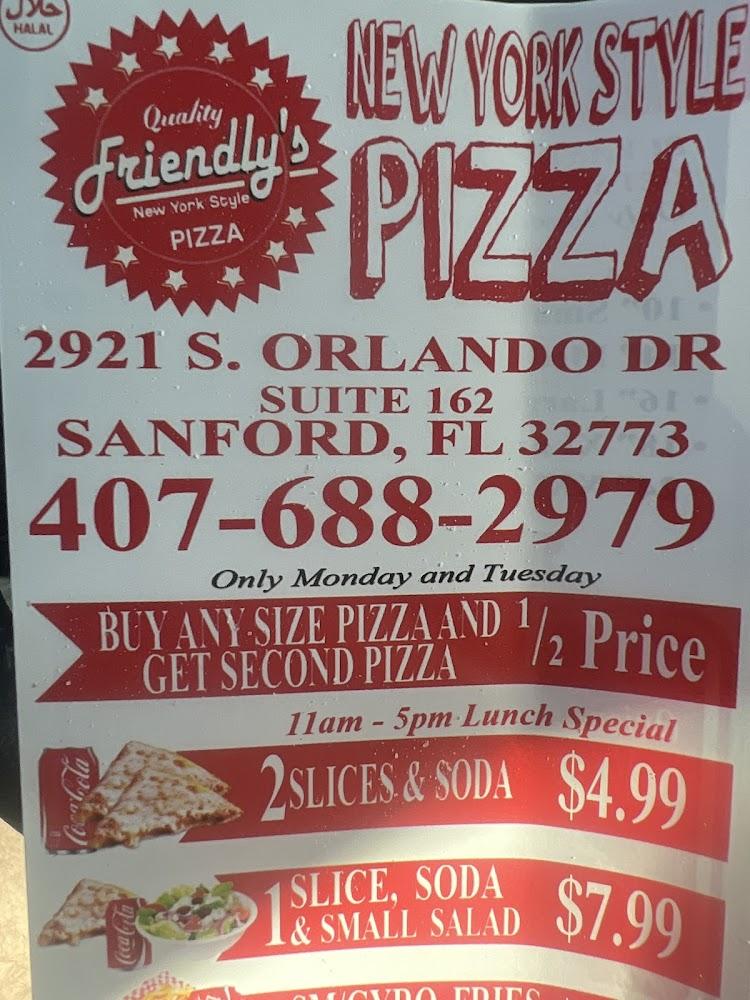 Friendly's Pizza New York Style Menu image 3